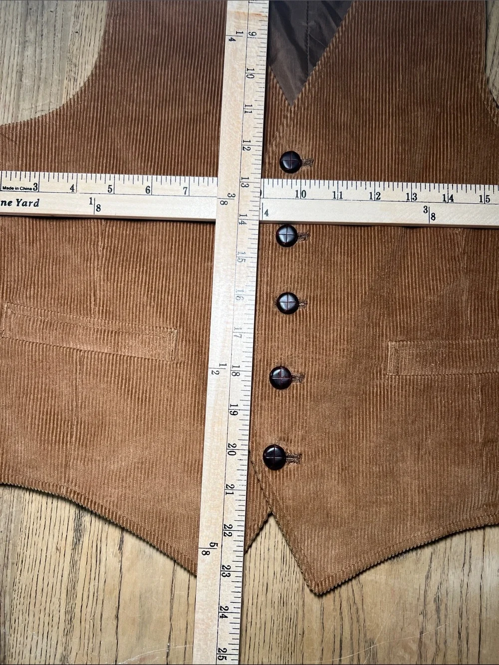 Men's Brown Corduroy Vest - Classic Tailored Style